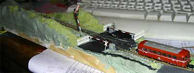 Z scale layout scene