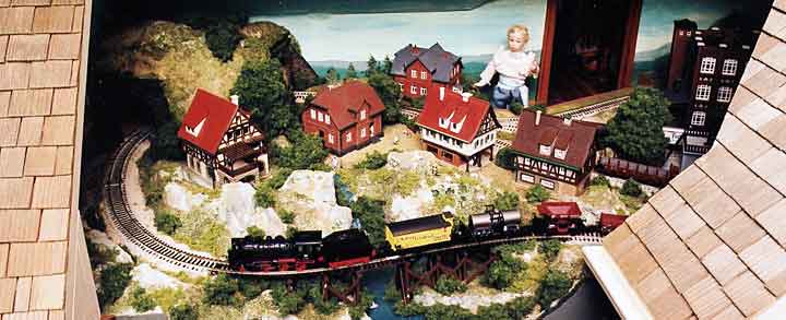 Victorian dollhouse railway