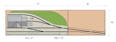 Trogen Station layout