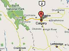 Map of Calgary