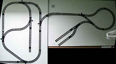 Dollar-store train layout