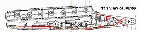 Deck plan of the Minsk